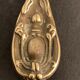 Bronze hand-facing mirror, early twentieth century, Louis XV style, 29 x 13 cm