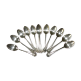 Set of 12 CHRISTOFLE silver-plated metal teaspoons