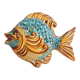 Vintage Ceramic Wall Decorative Fish - Mediterranean Style Decoration