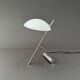 "girasole" lamp by de majo in chrome and opaline, italy 1990