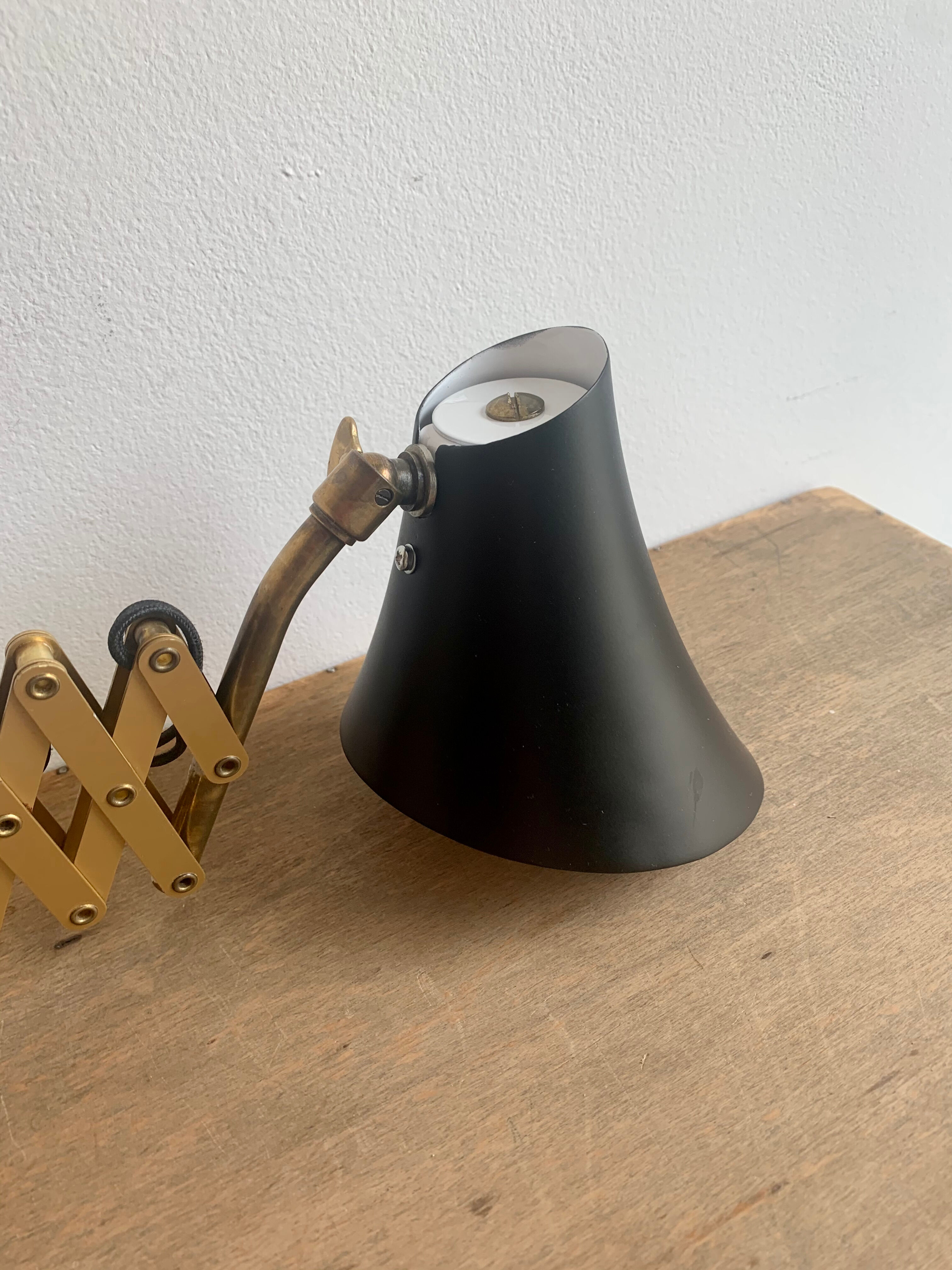 Scissor wall lamp, 1960s