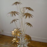 Vintage floral floor lamp Hans Kogl