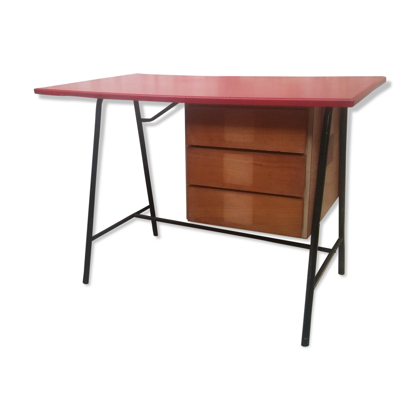 Vintage desk 3 drawers