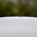 Large vintage lampshade in white opaline