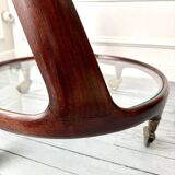 Cesare Lacca rolling coffee table service trolley