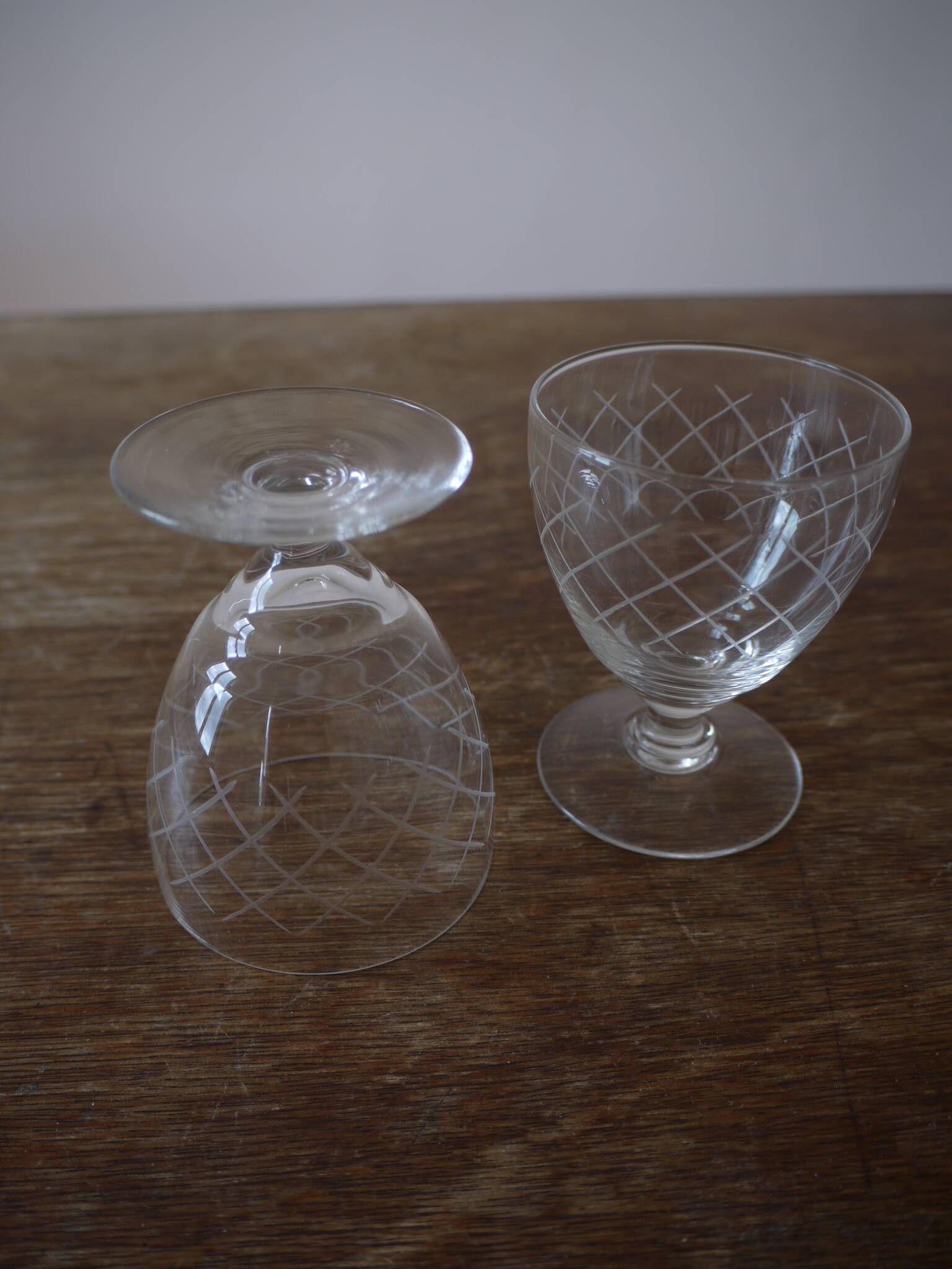 Lot de 6 petits verres à pied