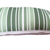 Housse de coussin à rayure vert sauge