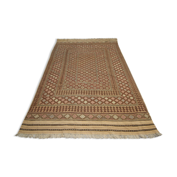 Tapis de salon tissé à plat fait à la main 190x300cm