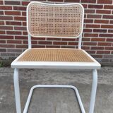 Set of 4 Cesca b32 model chairs in white