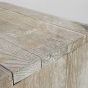Pédestal moderne en chêne massif, Belgique, fin du 20e siècle