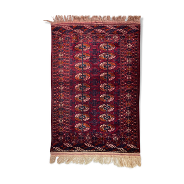 Tapis turkmène vintage 133 x 84 cm