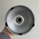 Silver metal candle holder