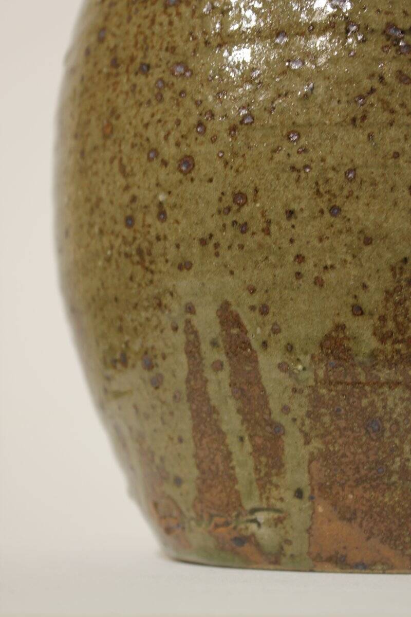 Important vase en grès pyrité de Guy Baudat (1938-2019)