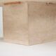 Table basse en travertin vintage 1980