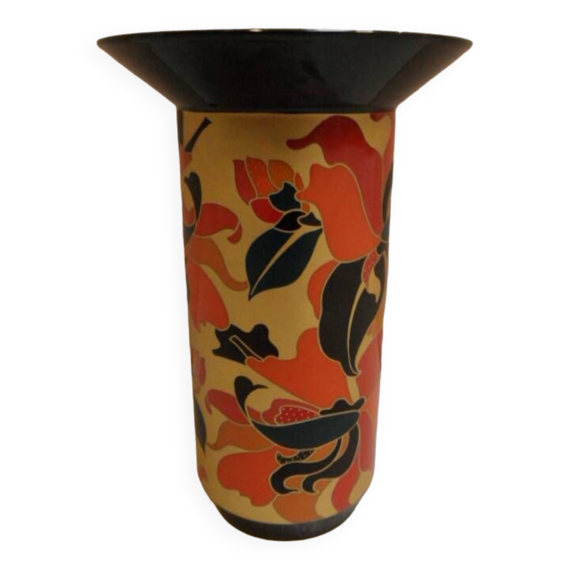 Vintage vase Rosenthal porcelaine noire