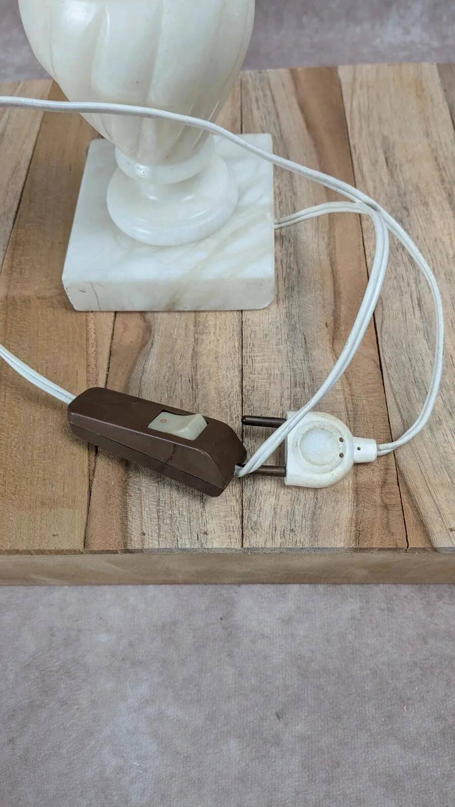 Vintage alabaster lamp