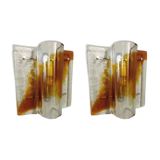 Murano glass wall lamp by Mazzega