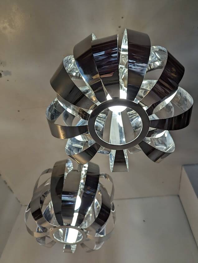 Pair of ERRZS model pendant lights by SEYLUMIERE.