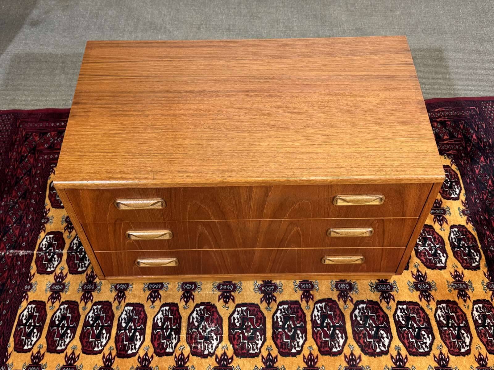 English commode by the brand GPlan in teak from the 1970s.