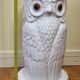 Umbrella door "Owl" in glazed ceramic, Art Deco