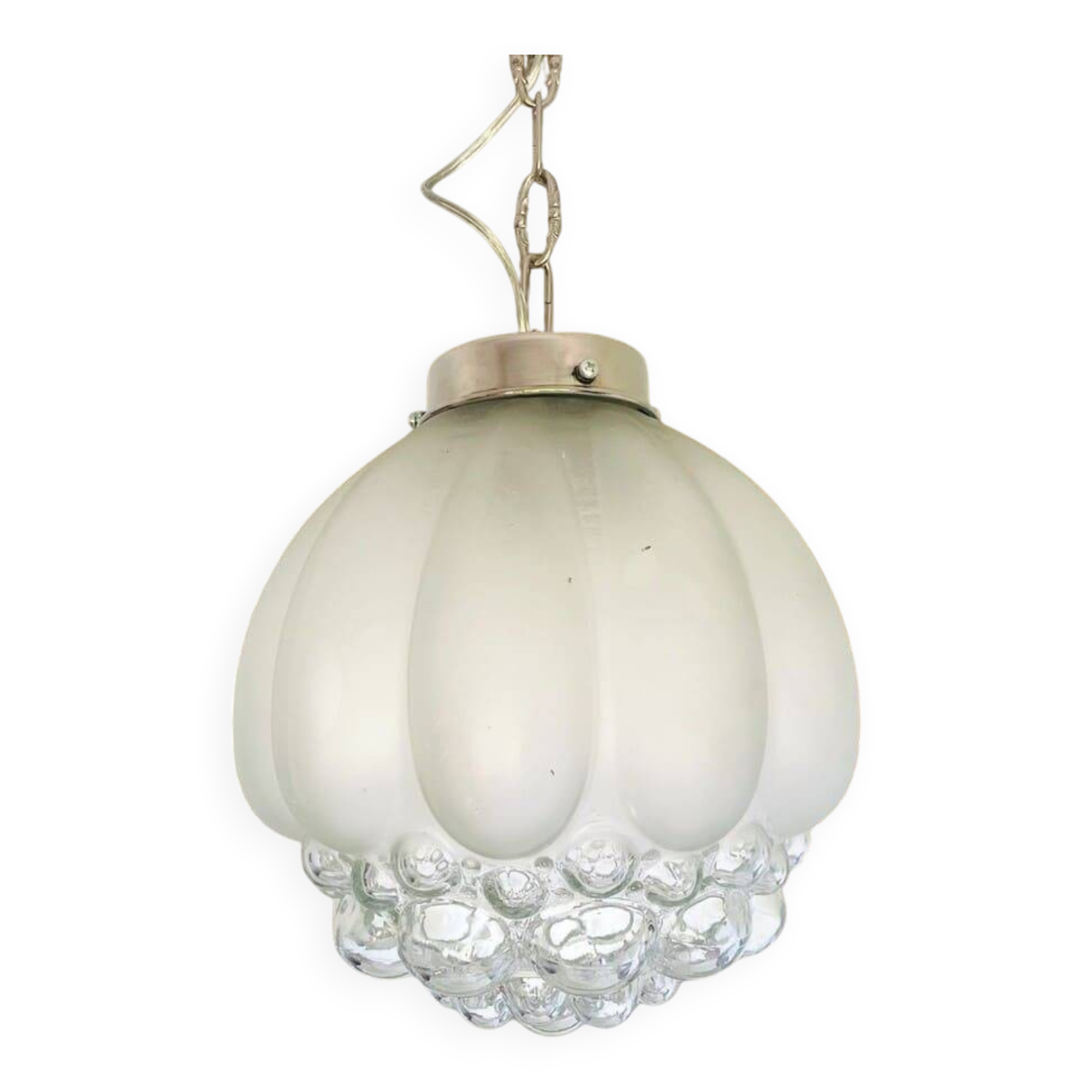 Large bubble glass hanging light