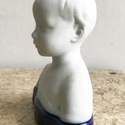Limoges biscuit and porcelain child bust after Camille Tharaud