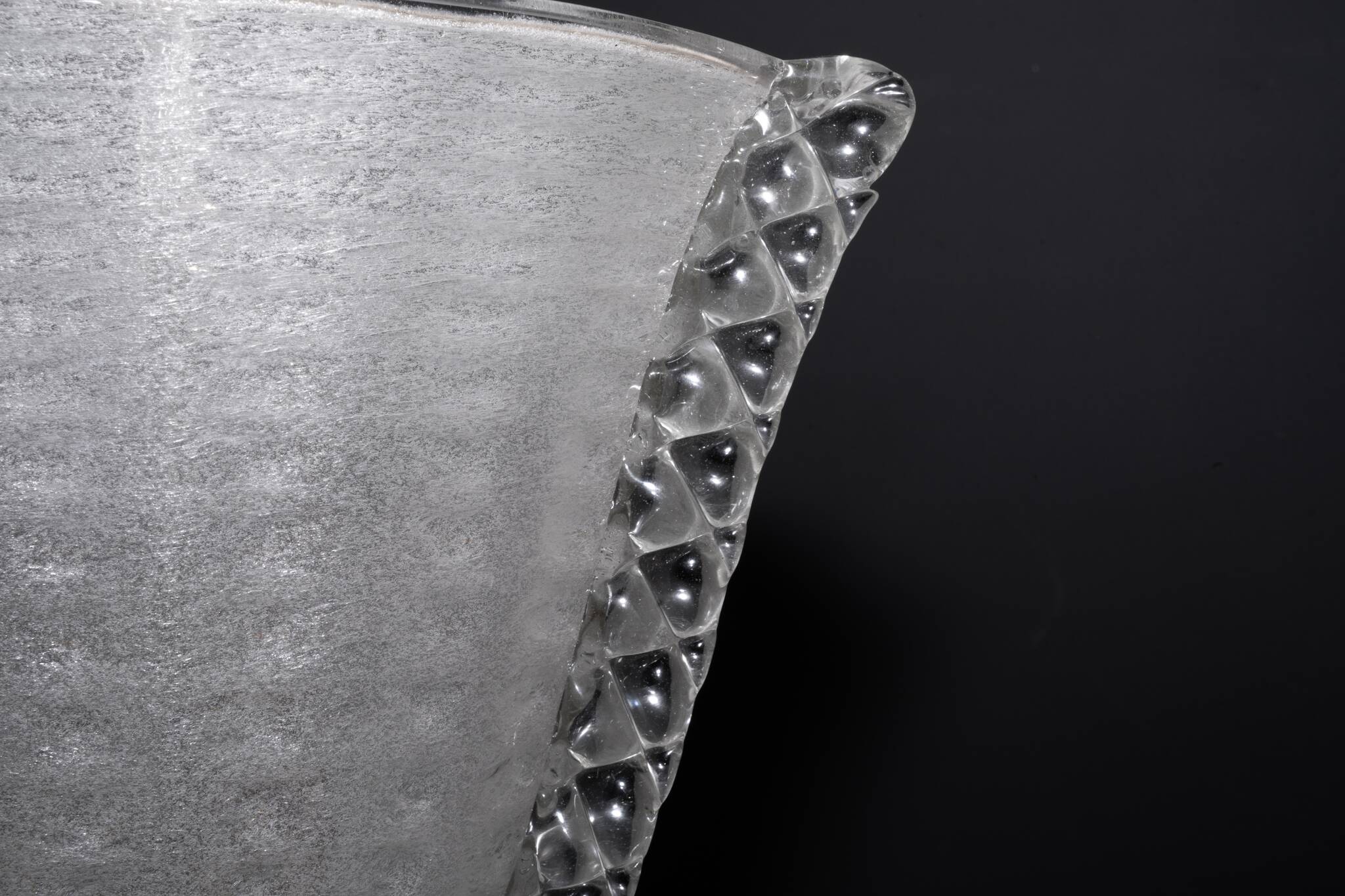 Rare Art Deco Ercole Barovier chandelier in  Murano glass. Italy 1940