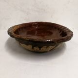 Old Dish In glazed gadrooned terracotta