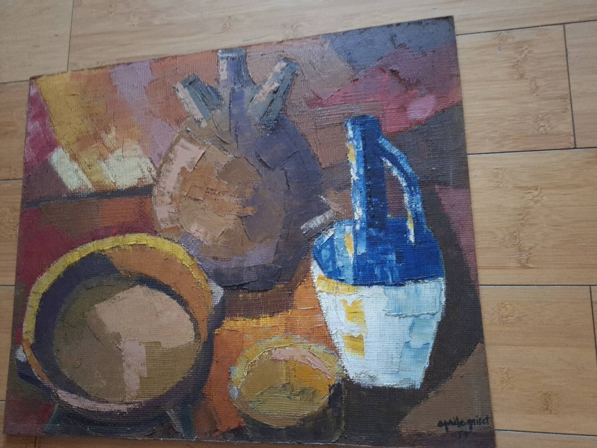 Still life from the 50s, signed