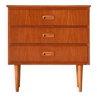 Small teak chest of drawers from the 1960s