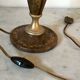 Vintage leather and brass lamp the Tanner