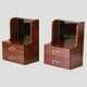 Vintage Italian Mid-Century Modern Wood Bedside Tables, 1970 circa