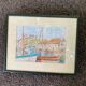 Tableau aquarelle port