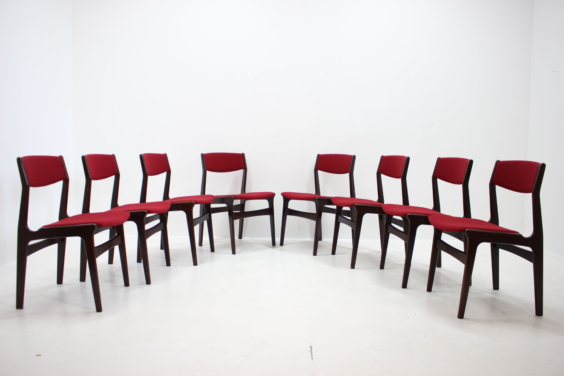1960s Set of 8 Palisander Dining Chairs, Denmark