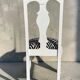Antique Baroque chair redesigned in Zebra fabric