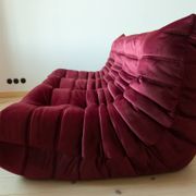 Togo 3- seater sofa in bordo velvet