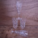 4 Enghien champagne coupes from the 1960s