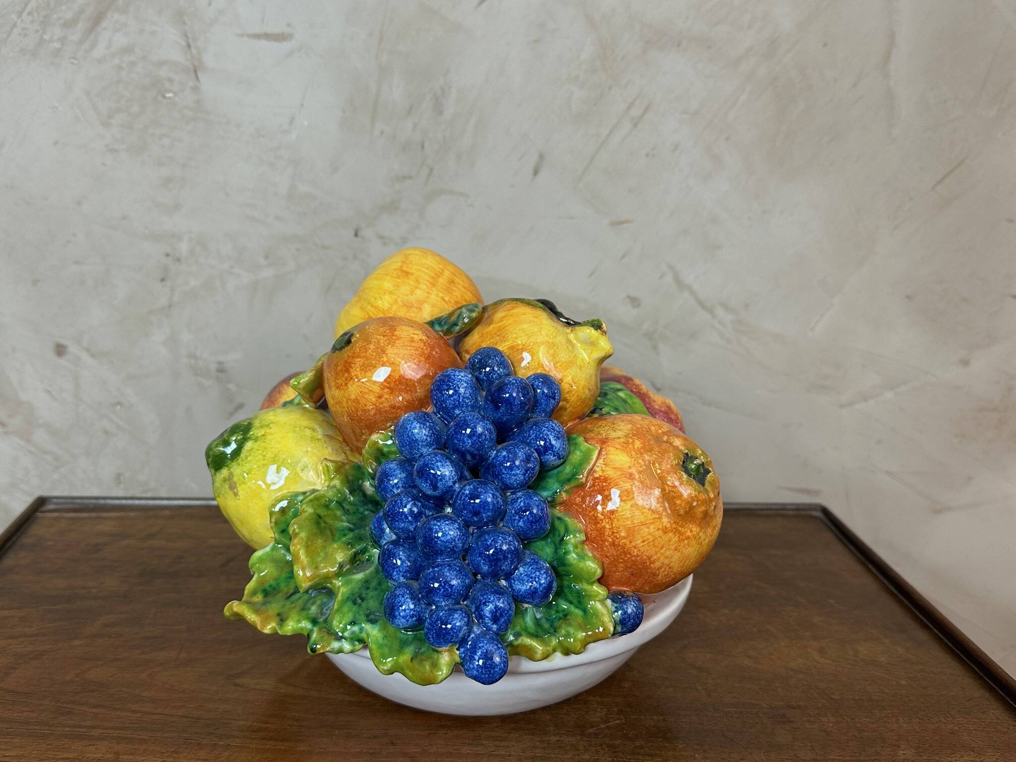 Ceramic fruit basket