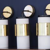 Series of 3 wall lights attributed byscot lighting
