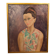 Oil on canvas signed - Portrait of a woman with green eyes