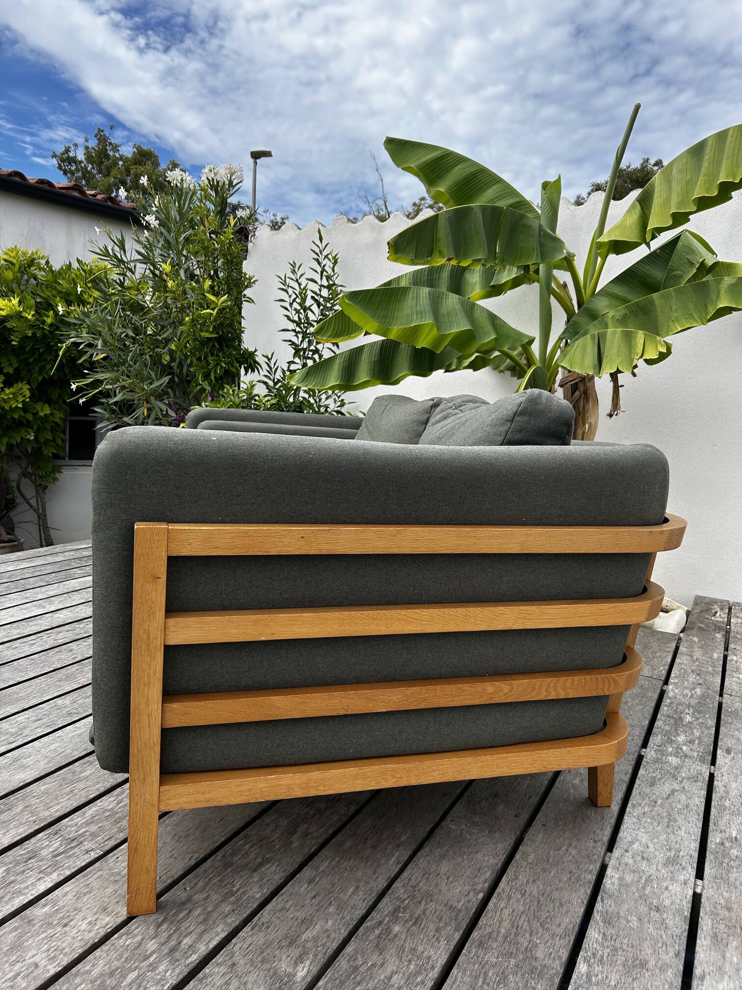 Habitat sofa (oak frame)