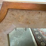 Large antique mirror Maison Fournier in white marble – 137 x 115 cm