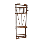 Bamboo wall-mounted locker