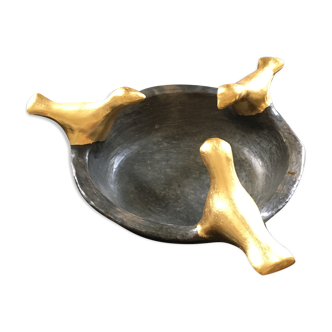 3 gold bird empty pocket