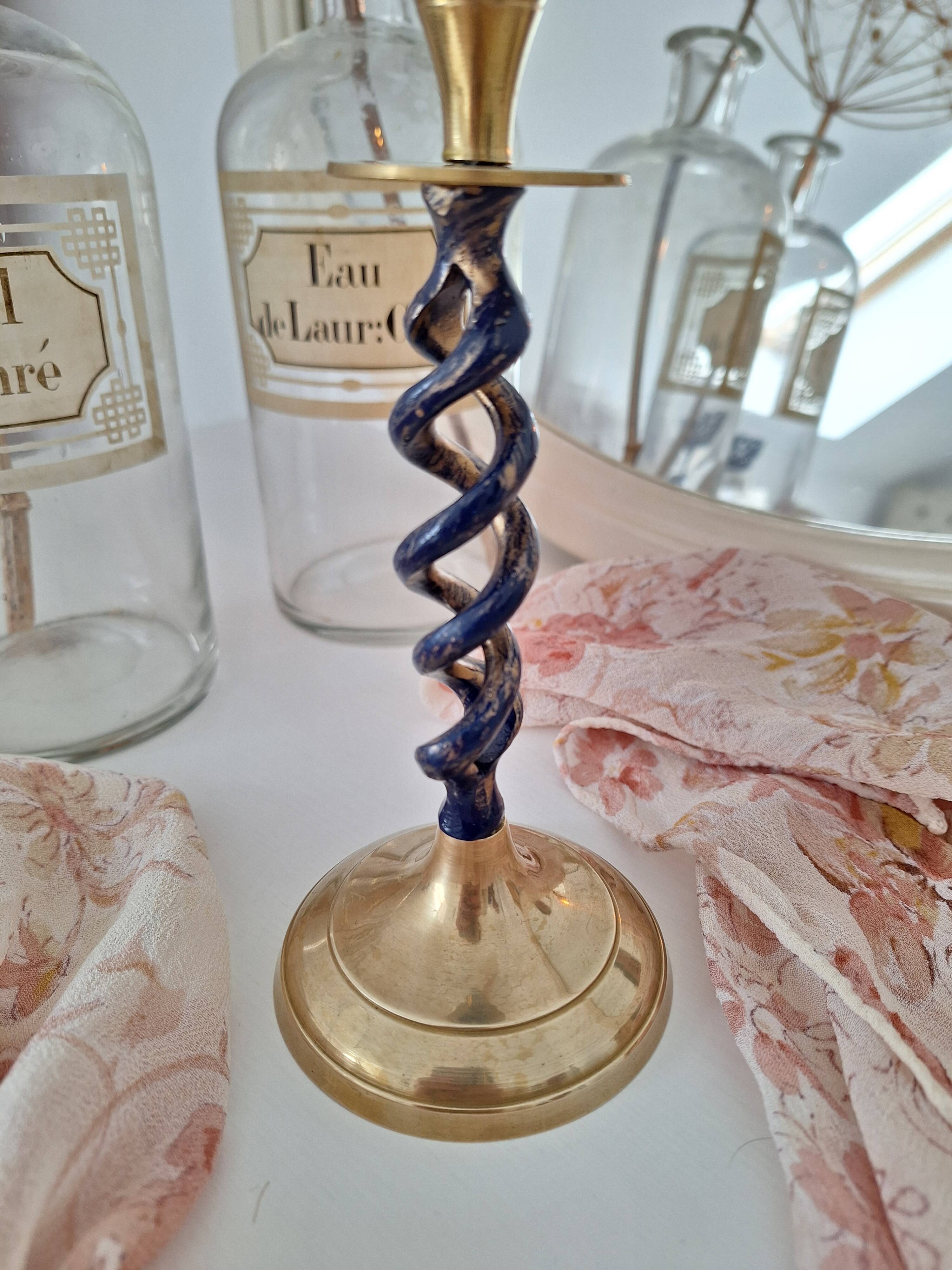 Bougeoir vintage en laiton