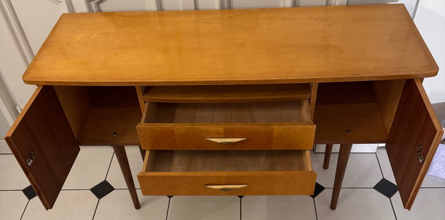 Vintage Scandinavian console sideboard