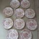10 antique dinner plates