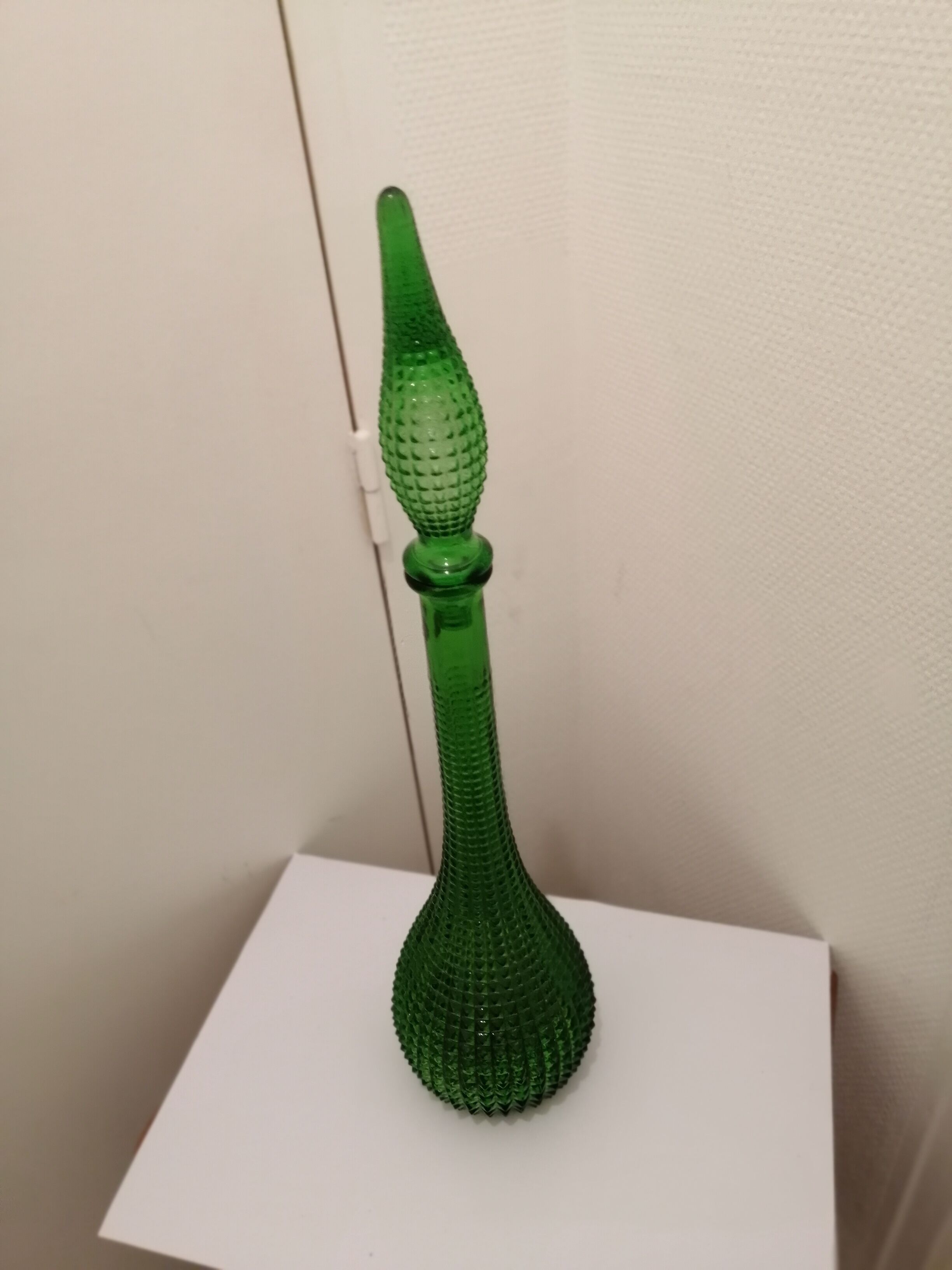 Italian green decanter