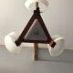Lustre vintage 3 feux
