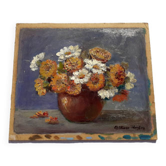 Painting signed Tiberghien